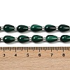 Natural Malachite Beads Strands G-L630-C01-10x6mm-5