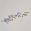 Polyester Rayon Flower Embroider Thread Iron on/Sew On Patches PATC-WH20017-18D-1