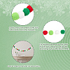 4Pcs Pom Pom Ball with Polyester Cord Hanging Banners AJEW-CP0009-76C-6