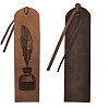 Cowhide Leather Labels AJEW-WH0386-0054-8