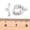 925 Sterling Silver Baroque Toggle Clasps STER-T007-103P-3