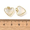 Natural White Shell & Epoxy Resin Charms KK-E794-02G-04-3