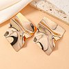 Iron Irregular Mirror Statement Stud Earrings LZ8927-3