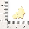 Christmas 304 Stainless Steel Enamel Pendants STAS-B112-02G-02-3