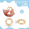 10Pcs Brass Spring Gate Rings KK-UN0005-59A-2