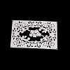 Rectangle with Flower Frame Carbon Steel Cutting Dies Stencils DIY-F028-33-2