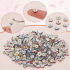 400Pcs Brass Acrylic Rhinestone Spacer Beads RB-SP0001-09B-6