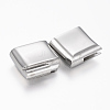 304 Stainless Steel Magnetic Clasps with Glue-in Ends X-STAS-F130-23P-2