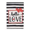 Valentine's Day Theme Linen Garden Flags AJEW-H146-03B-2