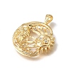 Brass Micro Pave Clear Cubic  Zirconia Pendants CU-CBA7960-13G-2