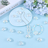 60Pcs UV Plating Transparent Acrylic Beads PACR-SP0001-01-4