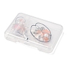 Glass & Acrylic Mobile Straps HJEW-SW00079-02-3
