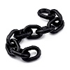 Handmade Spray Painted CCB Plastic Cable Chains AJEW-JB00736-2