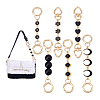 6Pcs 6 Styles Alloy Enamel Bag Extender Chains AJEW-PH01639-6