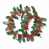 Natural Quartz Crystal Dyed Beads Strands G-I345-02B-2