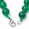 Natural Malaysia Jade Beaded Necklaces NJEW-S404-18-3