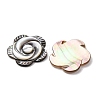 Rose Black Lip Shell Cabochons SSHEL-E553-09-6