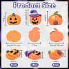 55Pcs 3 Styles Pumpkin Resin Cabochons RESI-OC0001-71-2