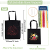 DIY Flower Pattern Tote Bag Embroidery Making Kit DIY-WH0349-21C-2