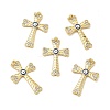 Brass Micro Pave Cubic Zirconia Pendants KK-E068-VB264-1-2