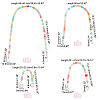   4Pcs 4 Style Acrylic Frosted Beaded Bag Strap AJEW-PH0018-23-2