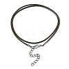 Waxed Cotton Cord Necklace Making LS-MAK-S034-020-3