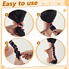 5Pcs 5 Colors Nylon Hair Ties Wigs OHAR-GA0001-15-3