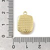 Brass Pave Natural White Shell Pendants LS-KK-U061-07G-3