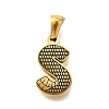 Golden 304 Stainless Steel Pendants STAS-K300-01G-S-1