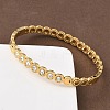 304 Stainless Steel Hinged Bangles for Women BJEW-C132-01B-G-2