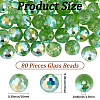 80Pcs AB Color Plated Glass Beads EGLA-PA0001-41C-2