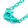 Personalized Opaque Acrylic Cable Chain Necklaces NJEW-JN03432-03-2