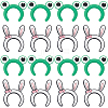 116Pcs 2 Styles Rabbit/Frog Food Grade Silicone Focal Beads SIL-SC0002-34-1