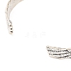 Alloy Cuff Bangles for Women Men BJEW-M018-01P-3