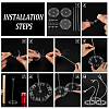 Plastic with Zinc Alloy Model Assembled Action Figure Display Holders with Hexagon Base ODIS-WH0038-219A-3