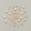 100 Pairs Brass Bullet Clutch Earring Backs KK-YW0001-32-4