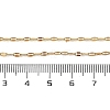 Ion Plating(IP) 304 Stainless Steel Dapped Chain Necklace for Men Women NJEW-E076-02G-4