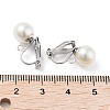 304 Stainless Steel Clip-on Earring Findings with Imitation Pearl Plastic Beaded LS-STAS-H216-03D-P-3