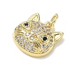 Brass with Rhinestone Charms RB-CBA6830-18G-04-2