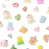 100Pcs Translucent Resin Cabochons RESI-FS0002-31-3