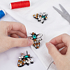 Gorgecraft Bee Rhinestone Appliques DIY-GF0008-66-6