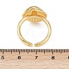 Ocean Theme Brass Cuff Rings RJEW-C135-01G-07-5