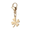 Clover 304 Stainless Steel Pendant Decorations HJEW-JM02741-02-1