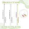 180Pcs 3 Colors Brass Flat Head Pins KK-ME0002-83-2