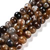 Natural Striped Agate/Banded Agate Beads Strands G-Z060-A01-C10-1