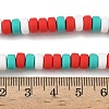 Christmas Handmade Polymer Clay Beads Strands CLAY-F006-01B-4