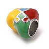 304 Stainless Steel Enamel European Beads STAS-G308-25P-3