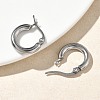 304 Stainless Steel Hoop Earrings for Women EJEW-A159-01P-3
