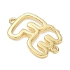 Hollow Brass Connector Charms KK-CBAE532-01K-G-2