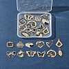 24Pcs 12 Styles Alloy Enamel Pendants ALRI-FS0001-04-8